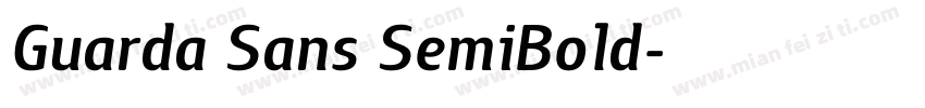 Guarda Sans SemiBold字体转换